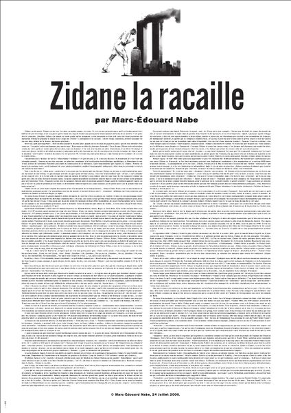 Fichier:Zidane la racaille (2006).jpeg